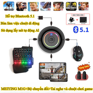 Combo chuyển đổi game Meiying M3/M16 và bàn phím chuột cho điện thoại, phù hợp cho PUBG Mobile và Free Fire
