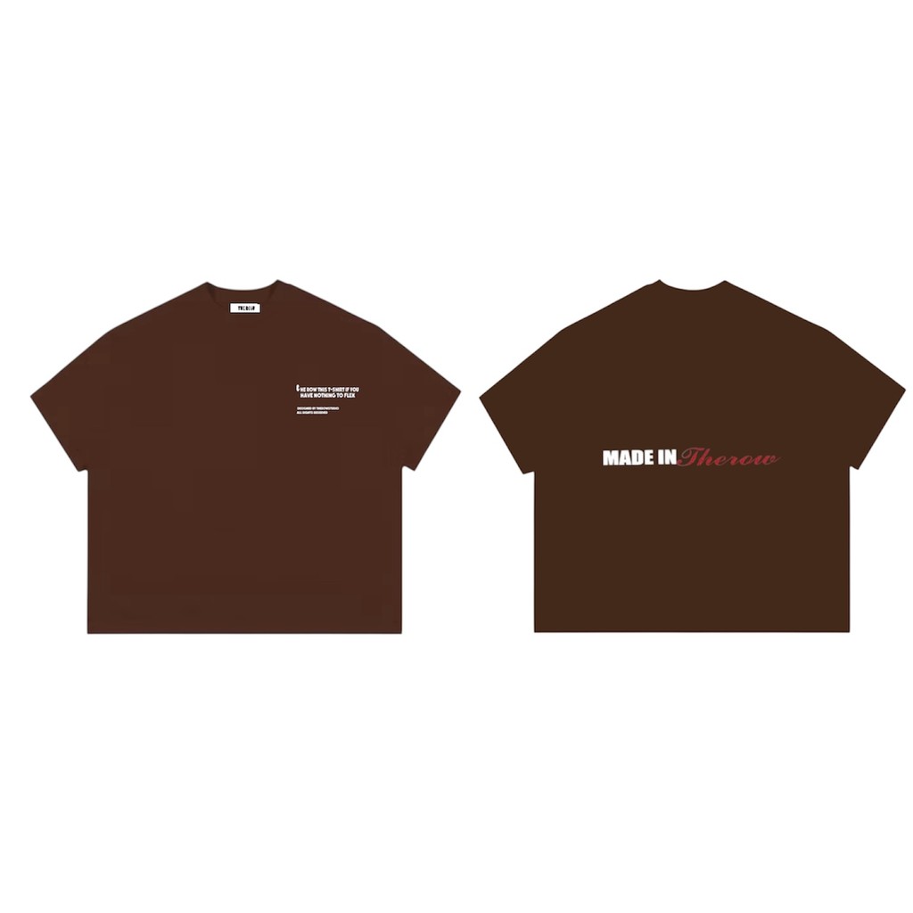 Áo Thun Big Boxy Local Brand THEROW Tay Ngắn Cotton " BASIC " Menswear Unisex Nam Nữ Cổ Tròn Streetwear Hot Trend Mùa Hè | BigBuy360 - bigbuy360.vn