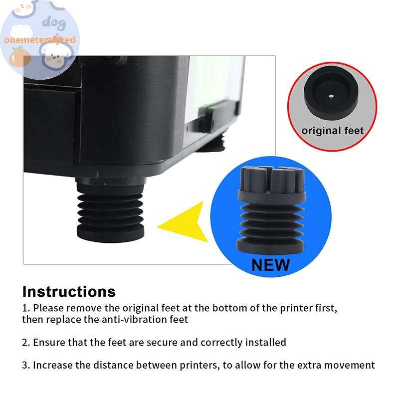 Metertryred Cho Bambu Lab X1 / P1P Carbon Chống Chân Miếng Lót Chống Trơn Trượt Chống Sốc Miếng Lót 