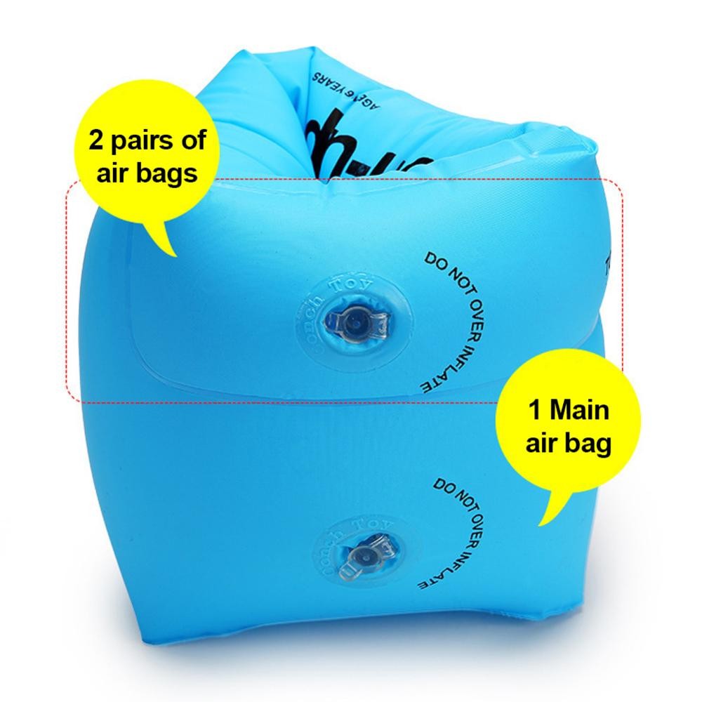 Mt 2 Chiếc Trẻ Em Đồ Bơi Cánh Tay Bơi Nhẫn Bơm Hơi Trẻ Em Cánh Tay Phao Nhẫn Cánh Tay Bơm Hơi Phao B