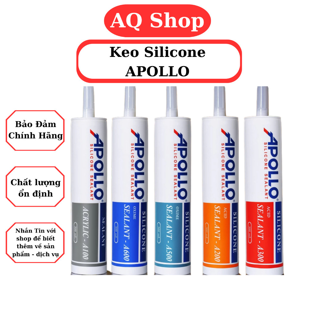 Keo silicone apollo chính hãng A100 A200 A300 A500 A600