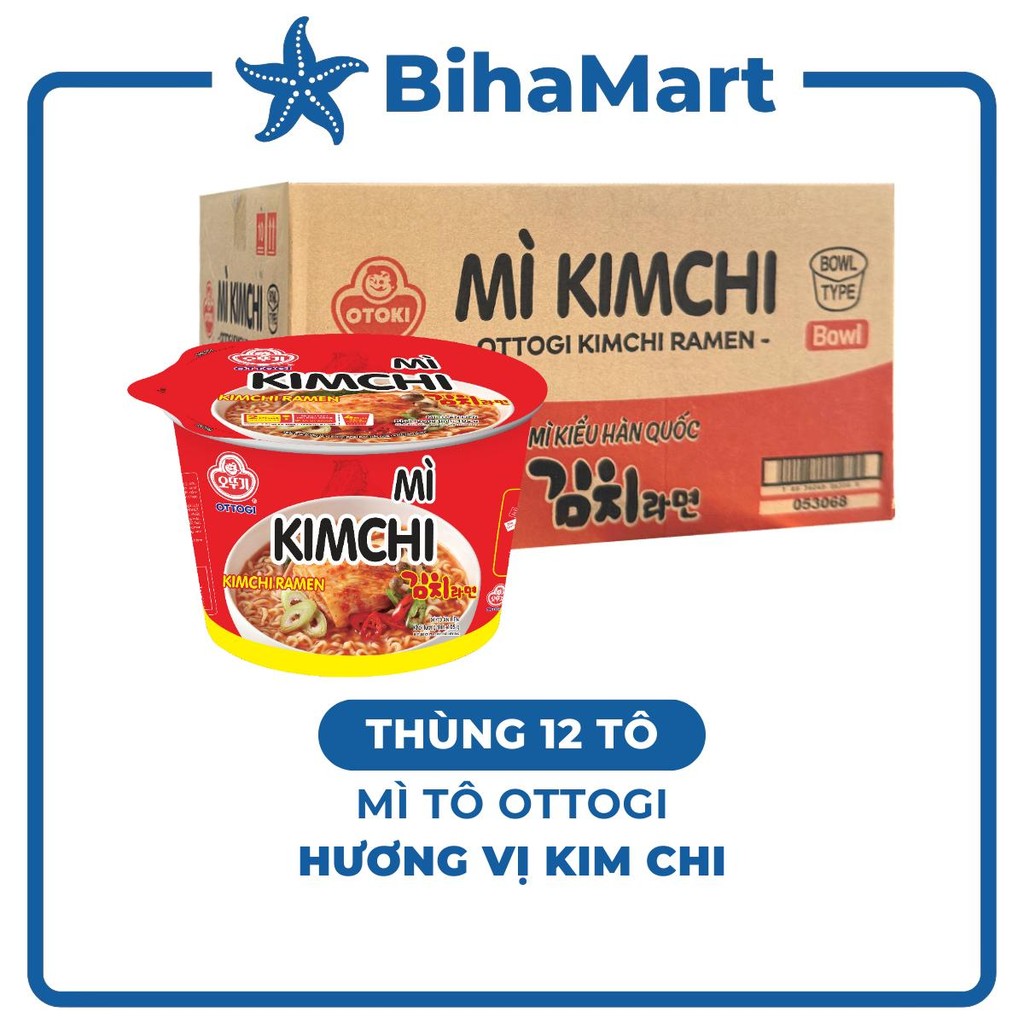 [THÙNG12 TÔ] - OTTOGI - Mì tô Ottogi hương vị Kim chi, Ottogi mì tô Kim chi Ottogi, Mì Kim chi Ottog