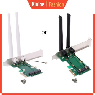 Bộ chuyển đổi thẻ không dây KIN Thẻ PCIE Mini sang PCI-E có ăng-ten