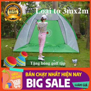 Lưới tập swing golf loại lớn 3mx2mx1.8m chính hãng pgm, lều tập golf, lưới tập golf tại nhà, lưới tập golf có đích đánh