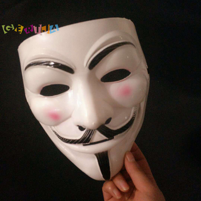 {Gertja} V cho Mặt nạ Vendetta Mặt nạ kinh dị Halloween Mặt nạ dự tiệc Hóa trang Joker Maska mới