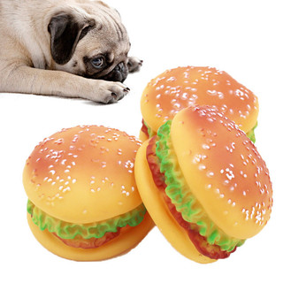 Đồ chơi cho chó thú cưng âm thanh đồ chơi mô phỏng bánh hamburger đồ chơi đồ chơi bông đồ dùng cho thú cưng