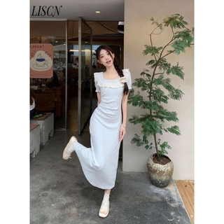 LISCN váy Đầm váy nữ body đầm thời trang Fashion Xu hướng Cổ điển WLQ24410TA 17Z240426