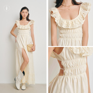 Đầm Eyelet Maxi Dress Quyến Rũ
