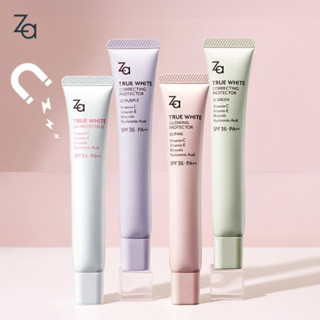  Za Kem lót trang điểm cách ly Kem chống nắng Ba trong một Lỗ chân lông vô hình Làm sáng tông màu da 