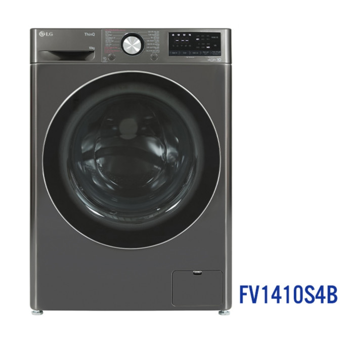 Máy giặt LG 10 kg FV1410S4B cửa ngang, màu đen – Bảo hành chính hãng 24 tháng