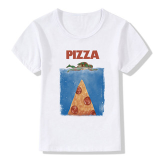 Áo thun in hình Pizza 2024 cho bé trai - Áo ngắn tay dạo phố mùa hè