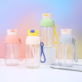 Mùa hè Phong Cách Mới Dung Tích Lớn Di Động Nhựa Cốc Nước Cao Cấp Di Động Ống Hút Cốc Văn Phòng Xe Di Động Cốc