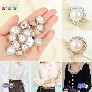Set 10 nút áo đính ngọc trai lấp lánh chất lượng cao