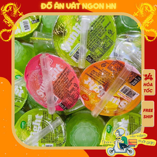 Thạch trái cây Sunlight Hàn Quốc các vị cốc 180ml kèm ống hút