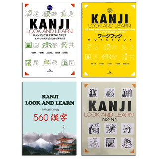 Combo Kanji Look And Learn N5- N1 Bản Dịch Tiếng Việt ( Lẻ Tuỳ Chọn ) (TN)