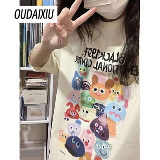 OUDAIXIU áo phông áo thun nữ croptop baby tee Fashion Cổ điển xu hướng Dễ thương A29J1P1 21Z240519