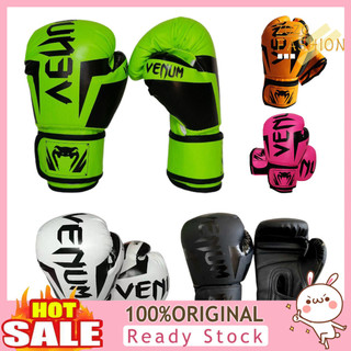 Zozofashion _ 1 đôi găng tay đấm bốc có dây buộc hấp thụ tác động dày găng tay đấm bốc cấp chuyên nghiệp cho trẻ em người lớn