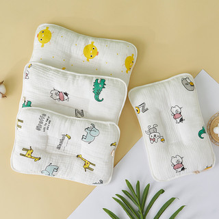 Gối lõm chống bẹt đầu xô muslin cotton cao cấp siêu mềm cho bé sơ sinh