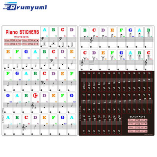 Còn hàng! Đàn Piano Bàn Phím Miếng Dán 88 / 61 / 54 / 49 Phím Bàn Phím Điện Tử Phím Piano Stave Note Miếng Dán Âm Nhạc Phụ Kiện