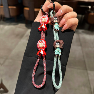 Phim hoạt hình Naruto Mặt dây chuyền điện thoại di động Dây đeo cổ tay Vòng đeo tay Mặt dây điện thoại