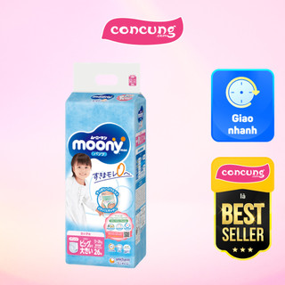 Tã quần Moony bé gái size XXL 26 miếng