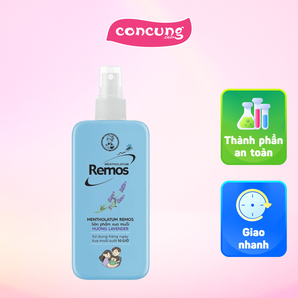 Xịt chống muỗi lavender Remos 70ml