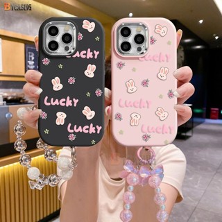 Dành Cho OPPO A38 A78 A18 A17 A57 A58 A15 A16K A54 A12 A5S A7 A3S A53 A31 A52 A74 A95 A55 F9 A1K A76 A9 Reno 5 Phim Hoạt Hình Thỏ May Mắn Mạ Hoa Ống Kính Vòng Tay Sang Trọng BY