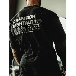Phong Cách Mới OLYMPIA Thể Thao Phong Cách Mới In Hình Cotton Nguyên Chất Tay Ngắn Phù Hợp Với Hợp Thời Trang Nam Nữ Top Áo Thun
