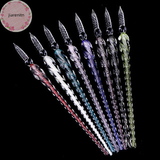 Jiarenitn diy craft Paiing Gift Dipping Drip Fountain Pen Dip Pen Glass Filling Ink vn