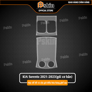 Dán PPF Hộc để đồ và cửa gió điều hòa hàng ghế sau KIA-Sorento-2021-2023(gói cơ bản) {Tặng công cụ hỗ trợ dán tại nhà}