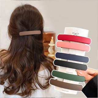 Đơn giản màu sắc dải kẹp tóc thời trang mờ hình học mùa xuân kẹp tóc cho nữ đầu sau barrettes phụ kiện tóc