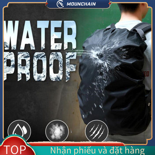 Ba lô chống nước Mounchain Vỏ mưa Túi đeo vai siêu nhẹ di động Chống bụi Bảo vệ công cụ đi bộ đường dài ngoài trời