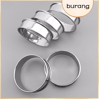 [Buran] 1 / 2 / 3 Bánh Nhẫn Khuôn Chất Liệu Thép Không Gỉ Cao Cấp Nhẫn Bánh Ngọt Tròn Chống Mài Mòn An Toàn Đa Năng Dụng Cụ Nướng Bánh Chống Rỉ Sét