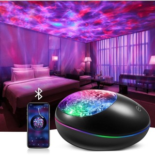 Máy Chiếu Galaxy, Máy Chiếu Đèn Ngủ Ngôi Sao Máy Chiếu Phòng Ngủ Sóng Đại Dương Máy Chiếu Trẻ Em Tiếng Ồn Trắng Âm Nhạc Bluetooth Starlight, Đèn Máy Chiếu Ngôi Sao