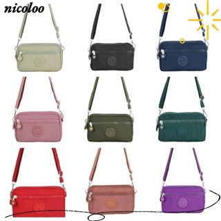 Túi xách nữ NICOLOO, Túi đeo vai có dây kéo sức chứa lớn, Túi Messenger di động thoải mái