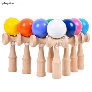 Huiji set 2 mặt sau đồ chơi gỗ kendama truyền thống cho trẻ em