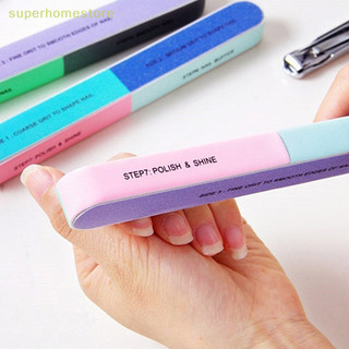 Spth đầy màu sắc chuyên nghiệp buff cho móng tay đánh bóng sáu mặt móng tay tập tin chà nhám làm móng tay móng tay làm đẹp dụng cụ làm móng tay uyi