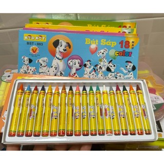 Bút sáp màu kidkit 18 màu