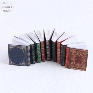Ahour1 Sách Mini Giả Vờ Chơi Phong Cách Châu Âu Retro Vintage Notebook