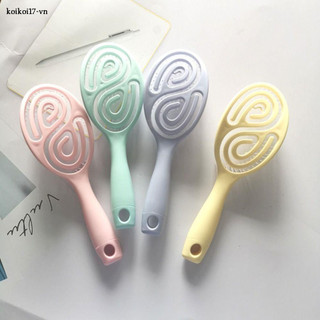 Yunafin Comb cuộn lớn, PP Skeleton Scalp Massage Comb