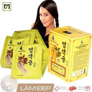 Hộp 10 gói Gội là đen tinh chất Nhân Sâm