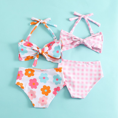 Set Bộ Đồ Bơi Bikini Cột Nơ 2 Mảnh Cho Bé Gái 1-5 Tuổi MINTSCLOSET Quảng Châu - BB8716