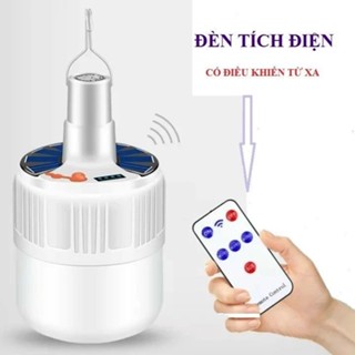 Bóng Đèn Led Tích Điện Và Sạc Năng Lượng Có Điều Khiển Từ Xa Kèm Theo Dây Sạc