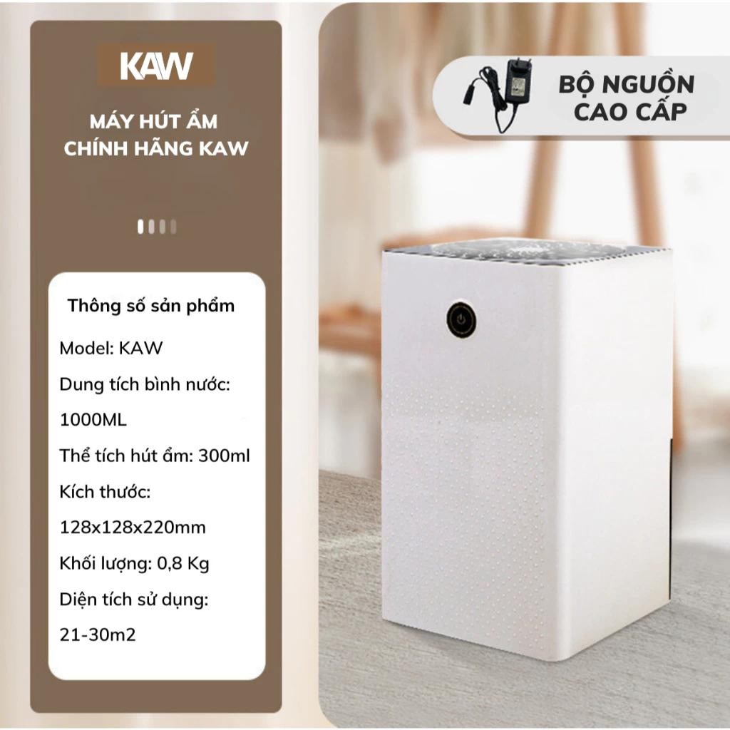 Máy Hút Ẩm Mini KAW Lọc Không Khí,Hút Ẩm Tủ Quần Áo, Phòng Ngủ - Yên Tĩnh