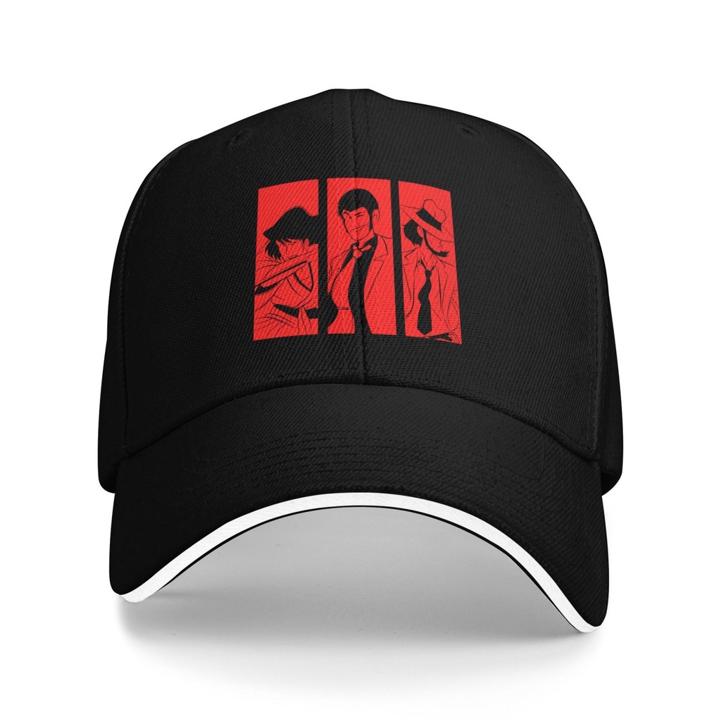 Tuyệt đẹp Lupin The Third Fujiko Mina Daisuke Jigen Arsene Super Cotton Mũ bóng chày hàng đầu phổ bi