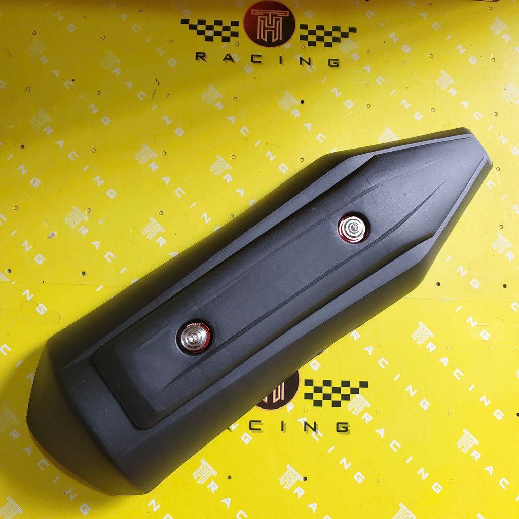 (MS08) (MS08) Ốp pô Lead 125 - che pô xe Lead 125 đời (2013-2016) kèm ốc inox và lông đền đỏ loại tố