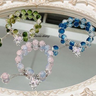  Vòng tay Hạt bướm thời trang và đa năng Vòng tay hạt đầy màu sắc trang sức 