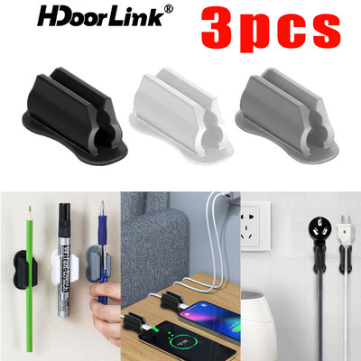 Hdoorlink Silicone Bút Tự Dính Bút Chì Kẹp Chì Bút Chì Lưu Trữ Kẹp Để Bàn Sắp Xếp Phụ Kiện