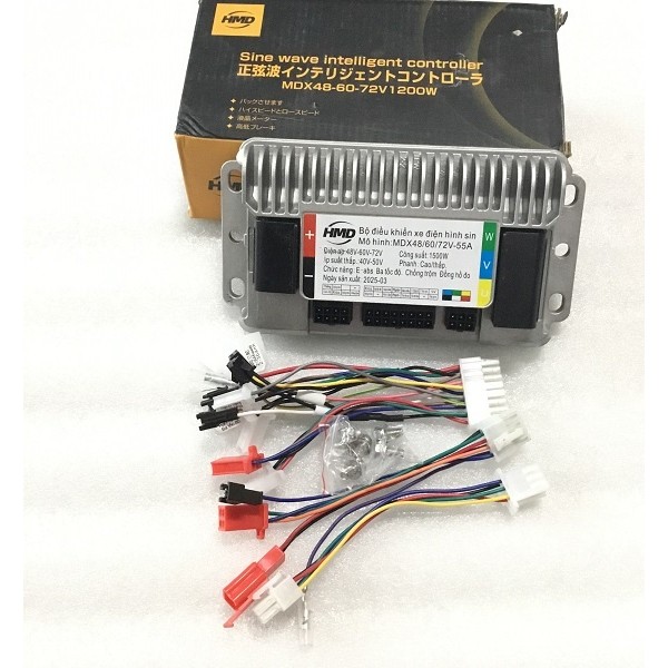 IC gang đúc cao cấp HMD 1500W 48-72V sóng sin, không kết nối qua bluetooth