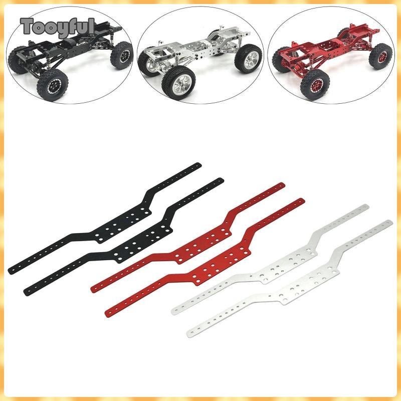 Tooyful 2 Chiếc RC Khung Khung Khung Xe Đường Sắt Thay Thế Cho MN168 MN78 Tỉ Lệ 1: 12 RC Xe Đồ Chơi